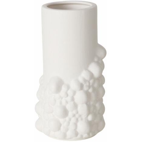 Boltze BULE Vase décoratif blanc en céramique 20,3 cm (1/3)