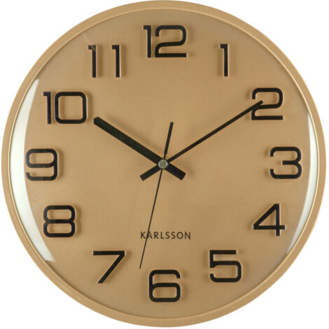 Horloge murale dorée 3D NUMBERS, Ø 30,5 cm (1/5)