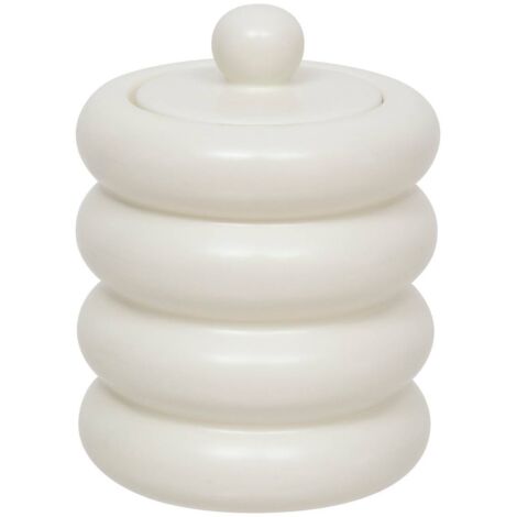 Boîte déco Mike céramique blanc 14,711,2cm - Atmosphera créateur d'intérieur (1/5)