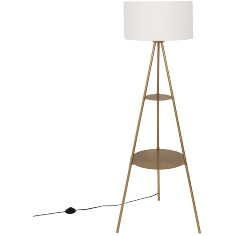 Lampadaire trépied Arthus 163 cm métal doré Atmosphera