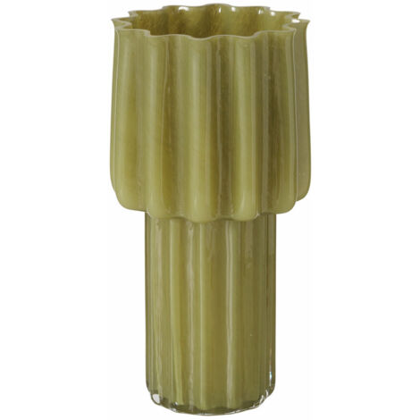 Vase En Verre De Forme Irrégulière Moderne - 12x12 Cm, Transparent Orange - Décoration Bureau, Salon, Pour Fleurs Séchées Ou Artificielles