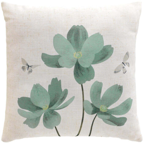 Coussin décoratif effet lin, 45 x 45 cm, PALMIFLORE (1/4)