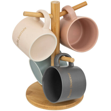 Secret de Gourmet Belle Journée Ensemble 4 Mugs Multicolore
