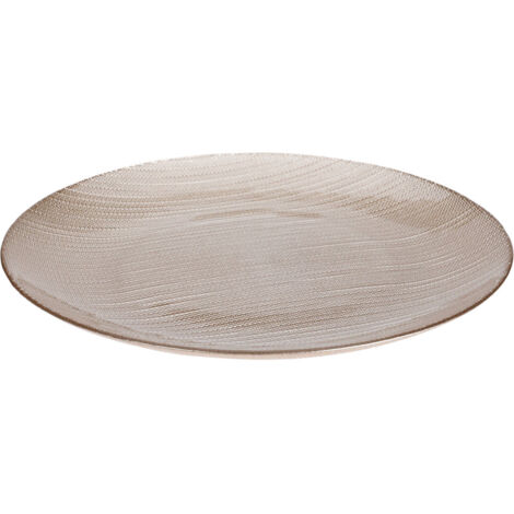 Assiette plate en verre KARNEOL, Ø 28 cm