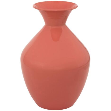Vase haut en métal emmaillé Rose Fuchsia H 37 cm - Atmosphera (1/4)
