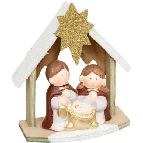 Crèche de Noël, 15 cm (1/3)