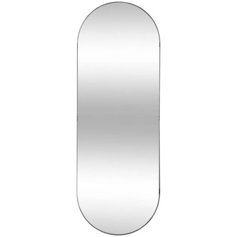 Atmosphera – Miroir sur pied ovale en métal noir H112cm – Finition laiton élégante – Pour entrée, chambre ou dressing