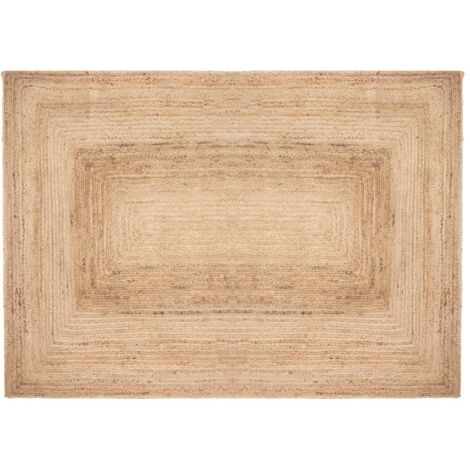 Atmosphera – Tapis jute beige 160x230cm – Texture douce et naturelle – Rectangulaire pour salons et chambres – Épaisseur 0,5cm