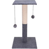 Draper pour chat pomponique, 60 cm, gris