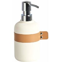 Distributeur avec pompe à savon liquide, couleur blanc, ZELLER