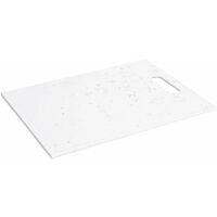 Planche à découper en plastique, 32 x 22 cm, blanc