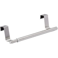 Wenko – Porte-torchons télescopique en acier inoxydable – Longueur réglable 23-35 cm – Fixation sans perçage – Design moderne pour cuisine et salle de bain