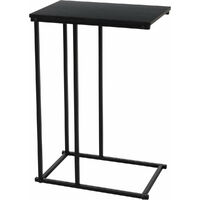 Table d'appoint pour canapé, MDF et métal, 26 x 40 x 58 cm
