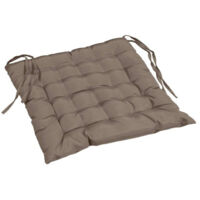 Coussin de chaise matelassé avec reliure ESSENTIEL, 40 x 40 cm