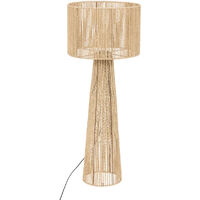 Atmosphera – Lampadaire naturel boho 97 cm – Métal et papier – Douille E27 – Éclairage chaleureux pour salon et chambre