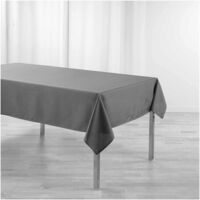 Nappe rectangulaire 140 x 250 cm – Chambray Uni Enduit – Newton Anthracite