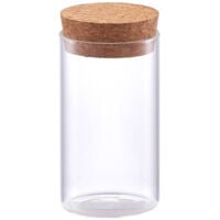Récipient en verre avec couvercle en liège, 155 ml