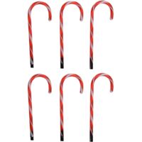 Ensemble de lampes de Noël en forme de canne à sucre 6 pcs Ambiance