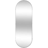 Atmosphera – Miroir sur pied ovale en métal noir H112cm – Finition laiton élégante – Pour entrée, chambre ou dressing
