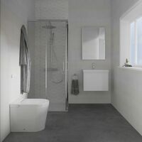 Mizubath -NUOVO WC giapponese con serbatoio incorporato Pulizia ad acqua massaggiante Asciugatura ad aria calda TelecomandoRada+ display bianco