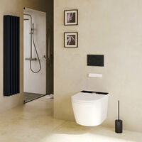 Mizubath -Water giapponese sospeso - Idromassaggio di pulizia - Asciugatura ad aria calda - Telecomando e pannello I Modello Rada display nero