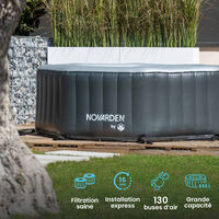 NOVARDEN NSI50 Spa gonflable by NETSPA pour 5 à 6 personnes - Anthracite grey