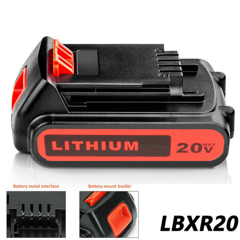 For Black&Decker Li-ion Battery Charger 10.8V 14.4V 20V Serise LBXR20 LB20  LBX20 LBX4020