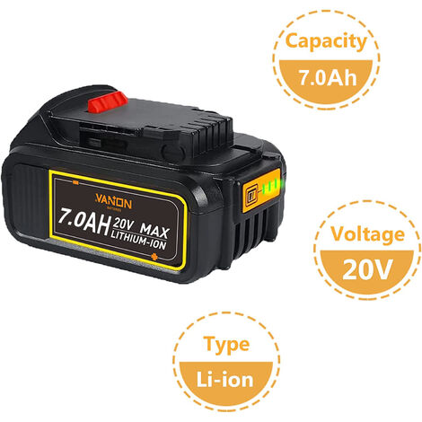 PDstation for Dewalt 18V 18 Volt Max XR 7Ah Lithium Battery DCB206-2 DCB205-