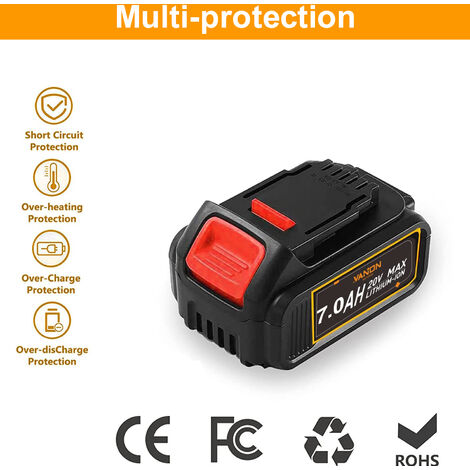 PDstation for Dewalt 18V 18 Volt Max XR 7Ah Lithium Battery DCB206-2 DCB205-