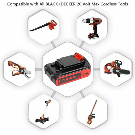 Black and decker discount 20 volt max battery