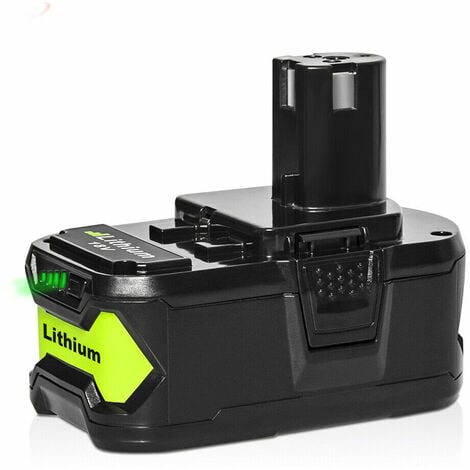 6.0Ah P108 P102 Replacement for Ryobi One+ Plus Battery 18V Lithium + P117  Charger for Ryobi 18v Lithium Battery 18V P108 P107 P104 P105 P102 P103  Charger with 260051002 