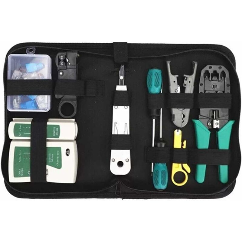 Network Cable Repair Maintenance Tool Kit Set 11 in 1 Portable