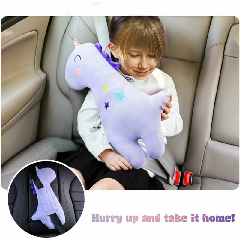 Booster Seat Car Belt Pillow Kids Seatbelt Cushion 2-Pack Car Seat