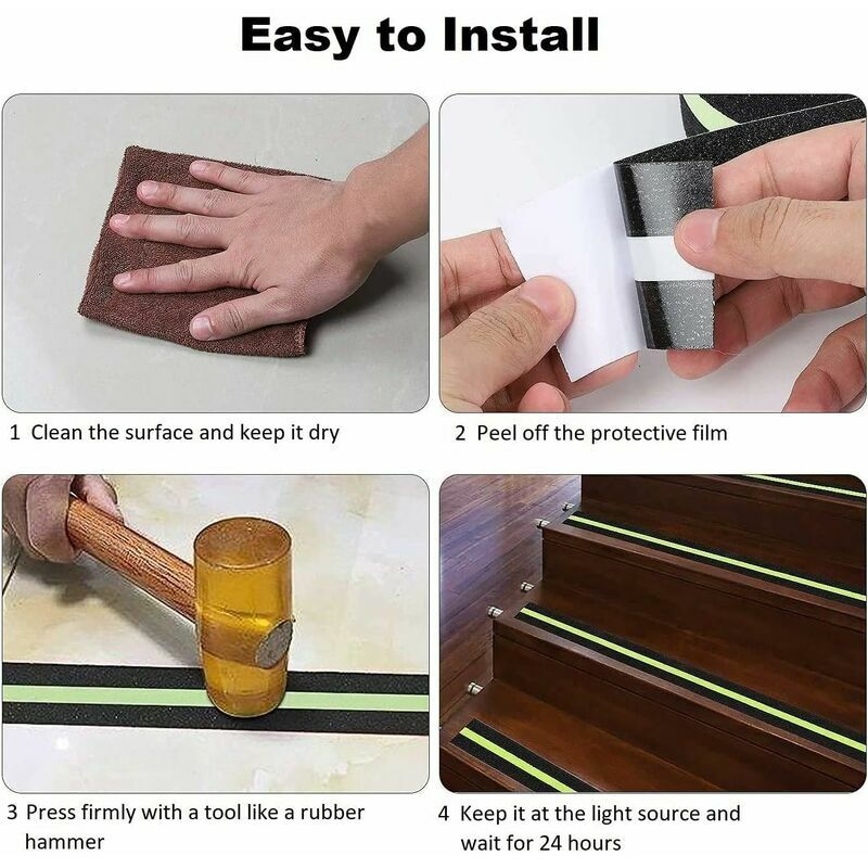 Anti-slip Strips PVC Stair Strips Self-adhesive Non-slip Edge Strips Rubber Step Stickers Floor Decorative Tape For Rain I.293348726 - View #12