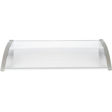 120 x 80 Household Application Door & Window Rain Cover Eaves Canopy White & Gray Bracket (1/5)