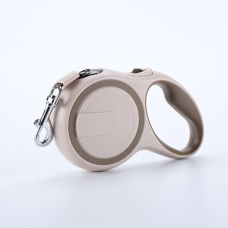 dog leash, retractable pet leash, tangle free M 5m khaki (1/2)