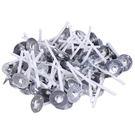 500pcs Candle Wicks 25mm Low Smoke Candle Wick with Metal Tabs for Candle Making (1/5)