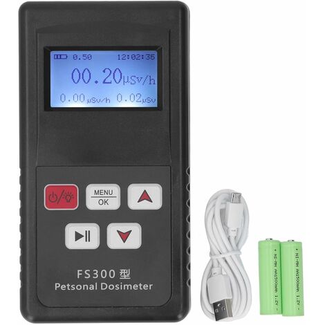 Nuclear radiation detector practical current average total data fault early warning hospital radiation monitor, rechargeable