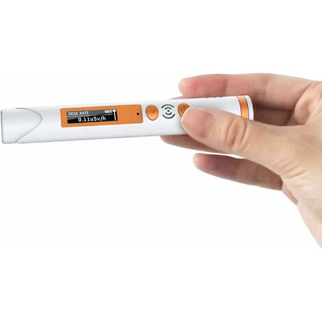 Detector de radiação nuclear Mini contador Geiger pessoal Dosímetro de radiação com alarme audível e visível Monitor portátil de radiação gama beta de raios X