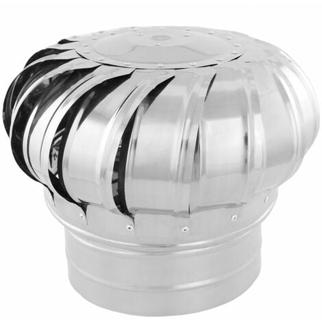 Galvanized steel rotating chimney cowl cap spinner anti-downdraught 200 mm pipefit