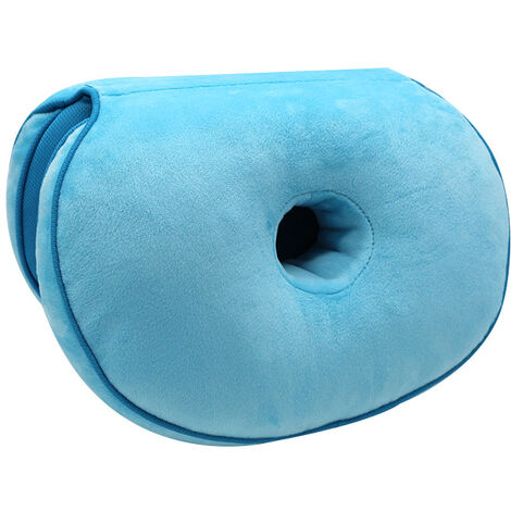 Memory Foam Orthopedic Seat Cushion, Folding Sit Bone Relief Cushion For Butt, Sciatica/coccygeal Pain, Family, Office,Size:45 31 10cm,Light blue (1/5)