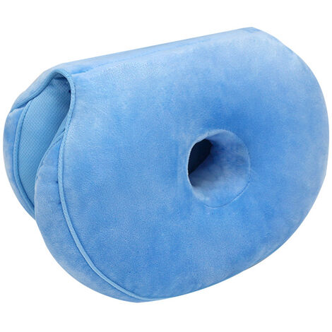 Memory Foam Orthopedic Seat Cushion, Folding Sit Bone Relief Cushion For Butt, Sciatica/coccygeal Pain, Family, Office,Size:45 31 10cm,Blue (1/5)