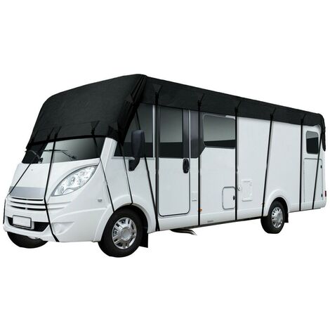 Motorhome Camper Cover 210D Waterproof Camper Cover Roof Cover RV Caravan Tarpaulin Protective Car Cover Windproof Dustproof Sunshade Cover (5mX3m) (1/5)