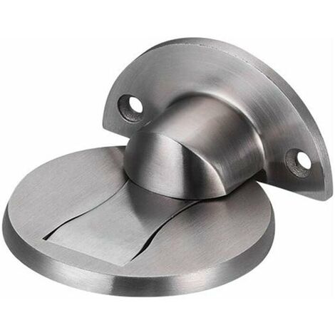304 Stainless Steel Magnetic Doorstop, Home Hotel Restaurant Desk Door Holder Door Stop - Brushed Silver