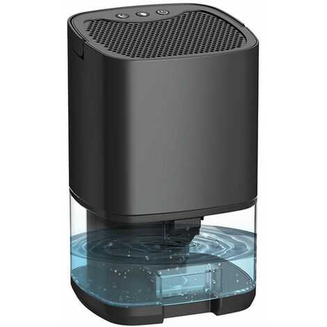 1000ml Dehumidifier for Home with Timer, Auto Shut-Off, LED Light, Portable Mini Air Dehumidifier for Damp, Mould and Moisture in Kitchen, Bedroom, Bathroom, Caravan, Garage, Basement(black) (1/3)