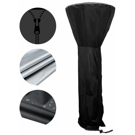 Garden heater cover garden outdoor waterproof heavy duty furniture protective cover black 2268548CM (1/5)