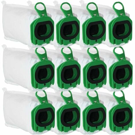 12 Vacuum Cleaner Bags for Vorwerk Kobold VB100 VB 100, Replacement Dust Bag for Vorwerk Kobold FP100 FP 100 H201 Vacuum Cleaner (1/5)