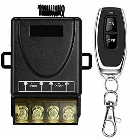 AC 110V/120V/240V/40A Wireless Remote Switch, Wireless RF Switch for Household Appliances, Pump, Ceiling Lights and Electrical Equipments with 100m Remote Switch (1/5)