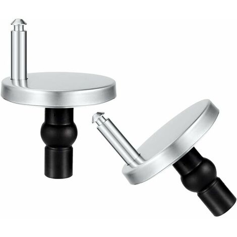 2 PCS Toilet Seat Hinges Fixing Quick Release Top Fix Blind Hole Fittings Expanding Rubber Screws 6.5CM (1/5)
