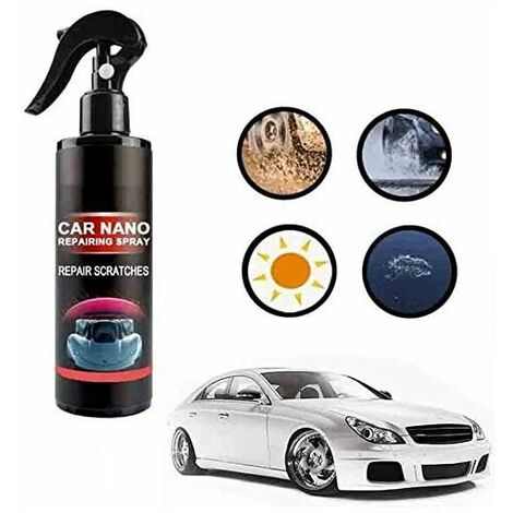 250ml Quick Repair Nano Scratches Car Scratch Remover Spray with Nano Magic Cloth for Whole Body Scratch Remover Stain Remover Polish (1/5)